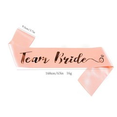 Rose Gold Bride To Be Satin Sash Bachelorette Hen Party Wedding Bridal Shower De