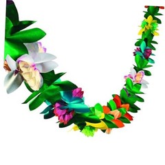 Colorful Paper Flower Garland – Elevate Your Luau with 9 Feet of Paper