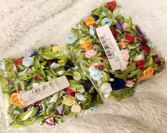 Mini Satin Rose 100 Pieces Per Package (bundled) Multi Colors For Speical Events