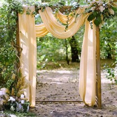 1pcs 6M Chiffon Fabric Drapes for Wedding Arch Ceremony Reception Decorations Sh