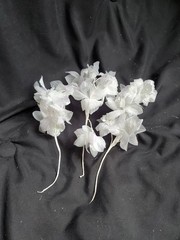 Wedding Floral Bundle Of 32 Pieces/white/Ivory/Iridescent/Picks/Stems/Flower/Lot