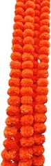 Orange Marigold Wedding Decor Vine Flower Diwali Decorative Wall Hanging Garland