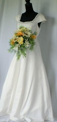 Spring Sunny Sunflower Faux Silk Wedding Bouquet