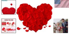Eco-Friendly 500 Red Rose Petals – Perfect for DIY Wedding & Celebration Decor