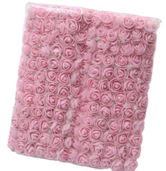 LOT of 1008 pc mini lace Pink Rose Foam Artificial Flower Bouquet