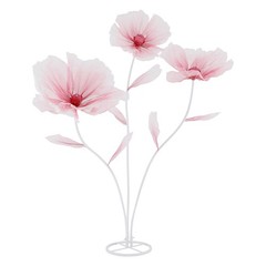 Handmade Gradient Red Silk Flower Artificial Flower Wedding Stage Backdrop Decor