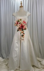 Sand and Beach Silk Cascade Wedding Bouquet