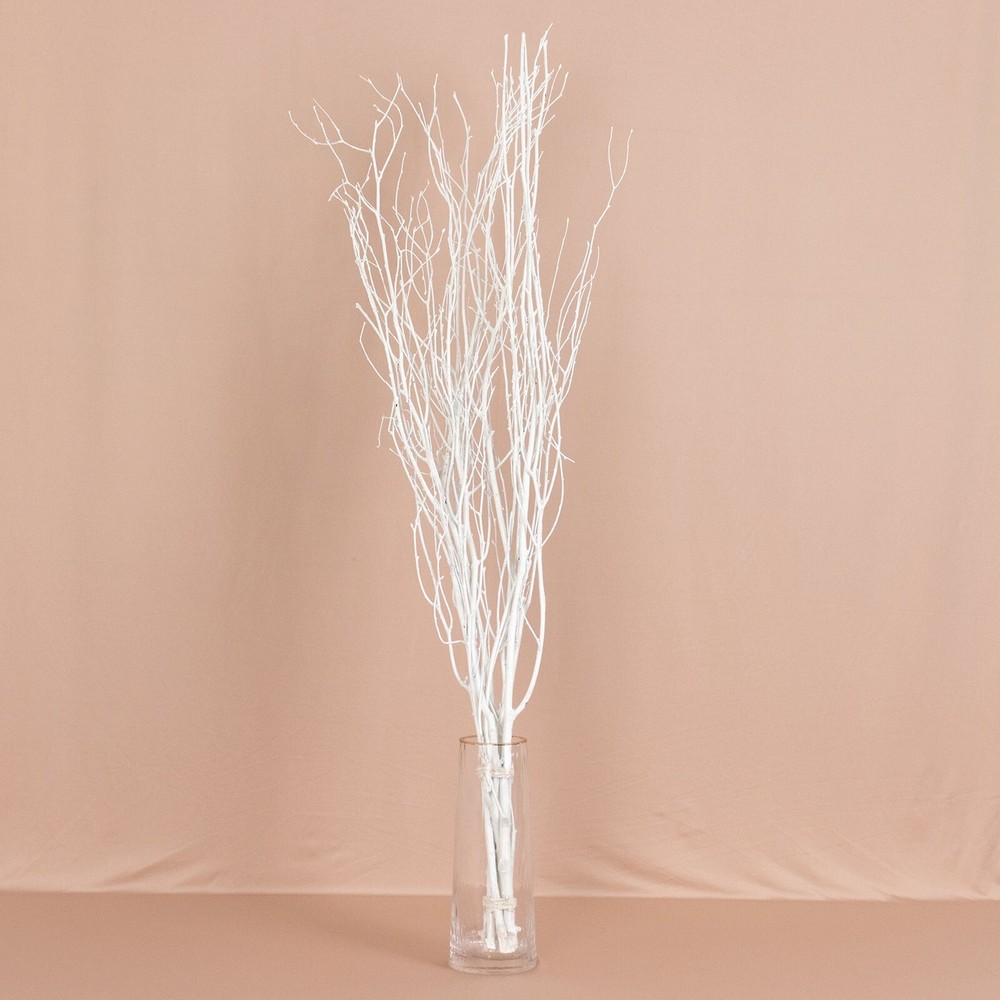 6 White Extra Long 46″ Birch Tree Branches Vase Fillers FLOWERS STEMS Wedding