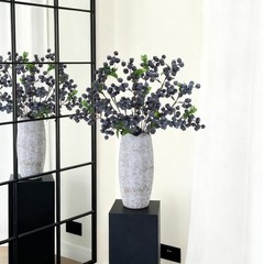 Suncalla Pcs Artificialberry Stems Faux Berries Stem Home Decor 24 Inch 3 Blue
