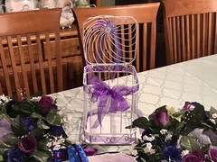 Wedding & More! Flower Basket Boutonnieres Corsages Royal Purple & Royal Blue
