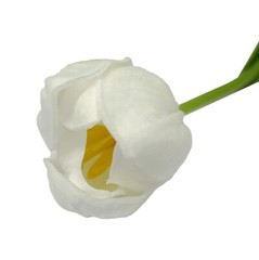36 Pcs 15″ White Tulips Artificial Flowers Silk Floral Wedding Bouquet Décor