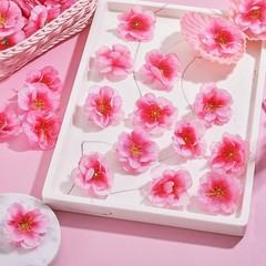 Pieces Cherry Blossom Heads Artificial Fake Silk Cloth Petals