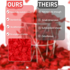 2200 Pcs Artificial Fake Rose Petals,Flower Petals for Romantic Night,Engagement