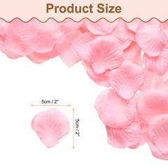 500pcs Artificial Rose Petals Fake Silk Flower Petals for Wedding, Pink