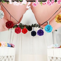 2 NAVY BLUE 7″ Silk Roses Flowers Kissing Balls Wedding Events Centerpieces