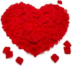 Artificial rose petals romantic bedroom wedding party decor