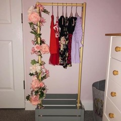 Rose Flower Vine, Peony Flowers, Center Flower Decoration, Peach Peony Garland