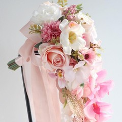Waterfall Wedding Bouquet Bridesmaid Bouquet Elegant Decorative Bride Flower for