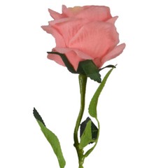 Long Stem Rose Flowers Fake Wedding Centerpiece Bridal Bouquet Arrangement PEACH