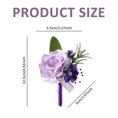 Artificial Flowers Boutonniere Suit Decorations Party Gift Wedding Prom for