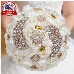 Ramo De Novia Flores Artificiales Decoracion Para Boda Matrimonio Accesorios NEW