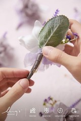 Elegant Purple Boutonnieres – Wedding Flowers