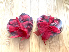 NEW Lot of 2 Boxes Pier 1 Imports Faux Rose Petals Red(2) White(4) Wedding Decor