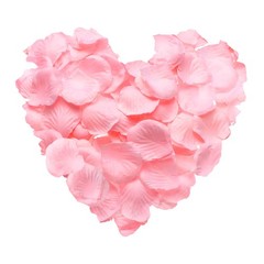 500pcs Artificial Rose Petals Fake Silk Flower Petals for Wedding, Pink