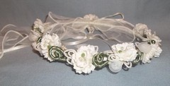 FLOWER GIRL HALO AND ROSE BALL WEDDING FLOWERS
