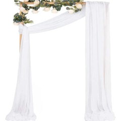 1pcs 6M Chiffon Fabric Drapes for Wedding Arch Ceremony Reception Decorations Sh