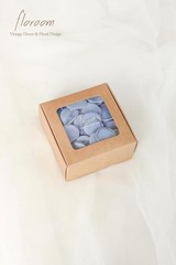 300pcs Rose Petals Dusty Blue Faux Silk Flower Petals for Wedding Flower Girl…