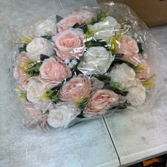 Set-of-10 Flower Balls for Wedding Centerpieces, 12 inch Diameter Fake Flower