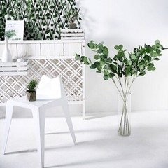 2 Green 40-Inch ARTIFICIAL EUCALYPTUS LEAVES Sprays Stems Wedding Party Supplies