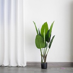 2 GREEN 3 feet Bird Paradise Potted ARTIFICIAL PLANTS Home Decor Party