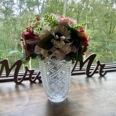Beautiful Bridal Wedding Bouquet Budget Handmade Faux Floral Red Pink White
