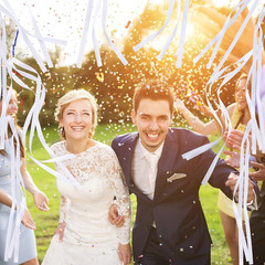 100 Pcs Wedding Wands Streamers with Bells Set, 50 White Wedding Send off Ribbon