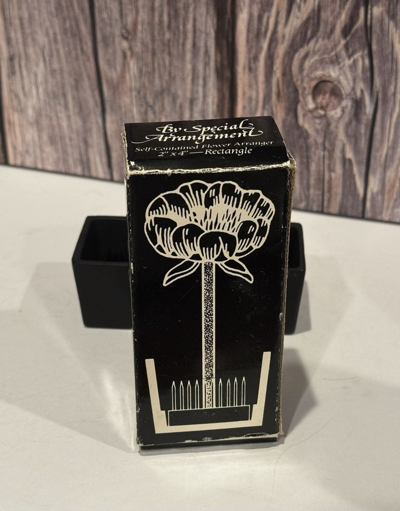 Self-Contained Flower Arrangement. 2”x4”. Rectangle. Two’s Company Inc.