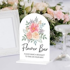 Sign, Bridal Shower Decor Wedding Bouquet Flowers Wedding Flower Bar