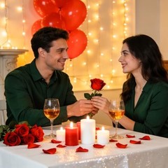 1200 PCS Artificial Silk Rose Petals Decoration for Romantic Night, Red