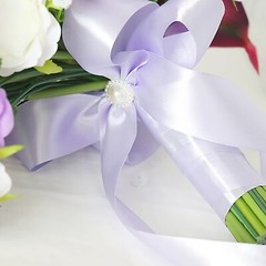 Emivery Calla Lily Wedding Bouquet Cascading Bridal Bouquet Artificial Purple…