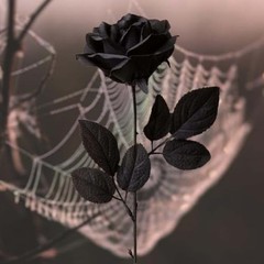 12 PCS Artificial Flowers Black Roses – Fake Silk Flower Long Stem – Solid Black