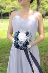 7 Inch Wedding Bouquet Artificial Flowers Bouquet Bridesmaid Bouquet Bridal B