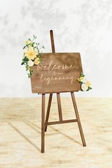 Ling’s Moment 2 pcs Wedding Artificial Sign Flower Swag Arch Floral Garlands