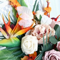 Silk Flower Wedding Bouquet for Outdoor Celebrations Bridal Handheld Bouquet