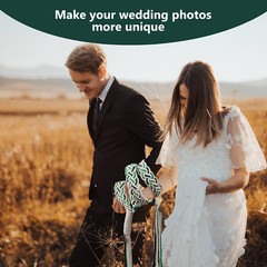 Gmwjinq Green Wedding Lasso Handfasting Cord for Wedding in Natural Cotton Lazos