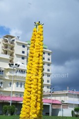 10 Pc Indian marigold Flower Garland Artificial Party Garland Wedding Decor
