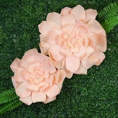 2 pcs 24″ Blush Artificial Daisy Flowers for Wall Backdrop Party Wedding Craft