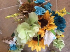 wedding Flowers Bridal Bouquet PKG u can Change colors 12 Bouquet
