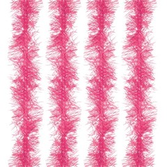 5Ft Feather Boa, 4 Pcs Artificial Fluffy Feather Boas, Pink