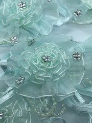 Organza Flower With Rhinestones Weddings Party’s Special Occasion Favors